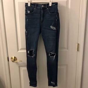 Express Ripped Jeans High Waisted Ankle Legging